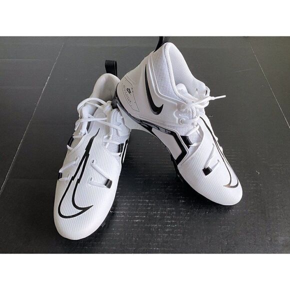 Nike Alpha Menace Pro 3 Panda White Football Cleats CT6649-100 Men’s Size 11.5